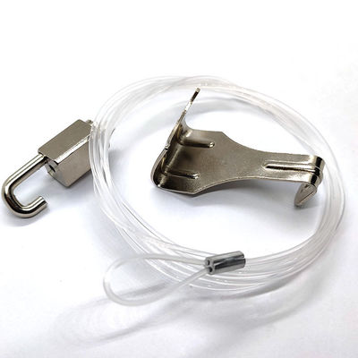 पारदर्शी नायलॉन केबल छत चित्र लटकन प्रणाली समायोजन हुक ग्रिपर केबल
