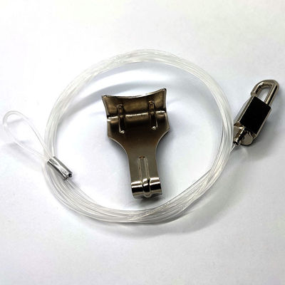 पारदर्शी नायलॉन केबल छत चित्र लटकन प्रणाली समायोजन हुक ग्रिपर केबल