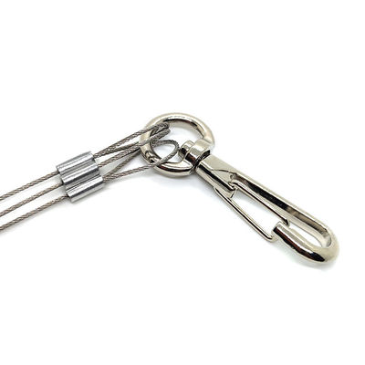 तीन पैर स्टेनलेस स्टील तार रस्सी स्लिंग लटकन प्रणाली फूल टोकरी