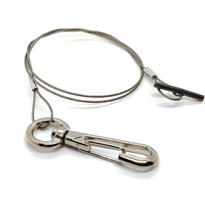 स्टेनलेस स्टील के तार रस्सी रस्सी केबल के साथ अंत फिटिंग पौधों के लिए बर्तन लटकन