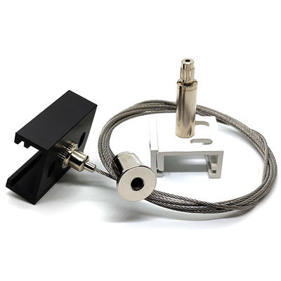 XTSC ट्रैक एल्यूमीनियम क्लिप्स लाइट्स के लिए पीतल केबल ग्रिपर हैंगिंग सिस्टम के साथ