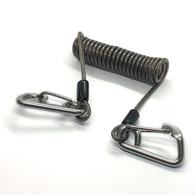 सुरक्षा के साथ लोकप्रिय कॉइल स्प्रिंग लैंयार्ड retractable योद्धा लैंयार्ड
