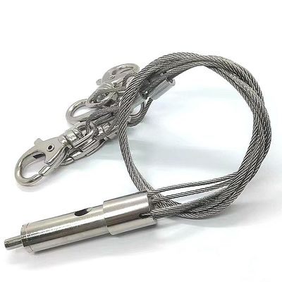 एडजस्टेबल फ्लावर पॉट हैंगिंग किट थ्री लेग्स प्लांट पॉट वायर सस्पेंशन किट