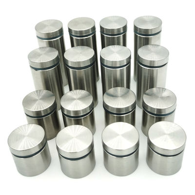 3/4 इंच स्टेनलेस स्टील ग्लास साइन माउंट दीवार घुड़सवार सिग्नल के लिए पेंच कवर