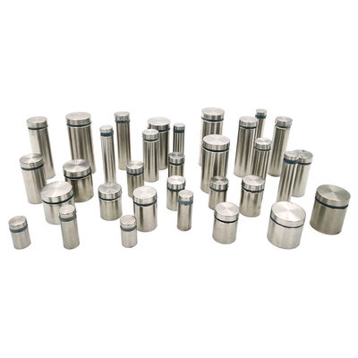 डिस्प्ले हार्डवेयर स्टैंडऑफ इंस्टॉलेशन एक्रिलिक साइन होल्डर फ्लैट टॉप और कनेक्टर के साथ