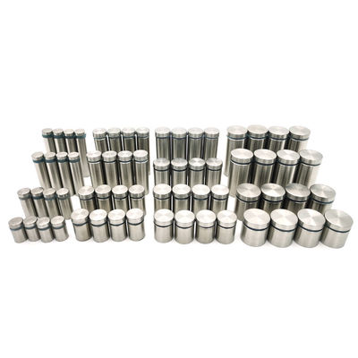 डिस्प्ले हार्डवेयर स्टैंडऑफ इंस्टॉलेशन एक्रिलिक साइन होल्डर फ्लैट टॉप और कनेक्टर के साथ