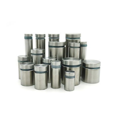 थोक बुशेड स्टेनलेस ग्लास रेल स्टैंडऑफ डेकोरेटिव साइन क्लैंप साइन होल्डर