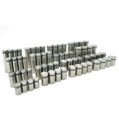 थोक बुशेड स्टेनलेस ग्लास रेल स्टैंडऑफ डेकोरेटिव साइन क्लैंप साइन होल्डर