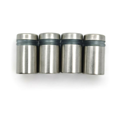 साटन ड्राइंग स्टैंडऑफ स्क्रू स्टेनलेस स्टील एज ग्रिप साइन होल्डर ग्लास स्टैंडऑफ