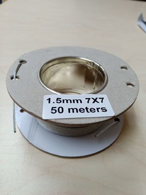 स्टेनलेस स्टील 304 316 स्ट्रैंड वायर रस्सी 6 X 36 स्टील केबल स्लिंग