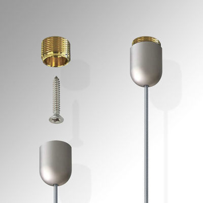 खुदरा स्टोर दीवार पर लगे विज्ञापन एल्यूमीनियम वायर हैंगिंग साइनेज केबल डिस्प्ले सिस्टम