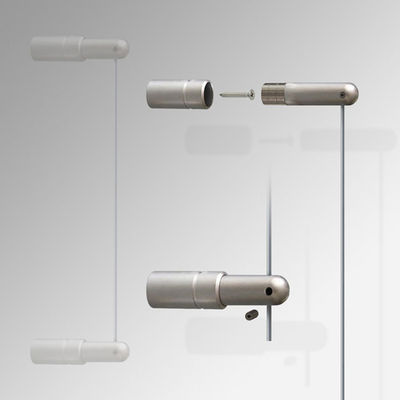 छत रेल लटकन प्रणाली स्टेनलेस स्टील तार छत दीवार तार चित्र लटकन किट