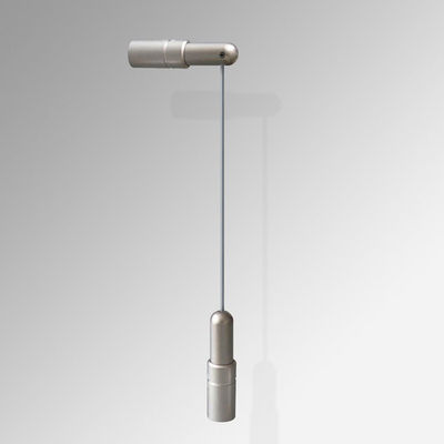 एल्यूमीनियम बहु-कार्यात्मक दीवार से दीवार केबल डिस्प्ले तार लटकन प्रणाली कला चित्रों और फ्रेम के लिए रेल के साथ