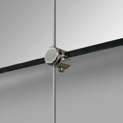 Cable Display Fixture Wire Hanging System Display And Fixture Glass Clamp Cable System