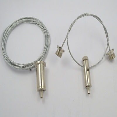 Lighting Wire Rope Components Custom Two-Way Wire Rope Cable Gripper Suspension Kits