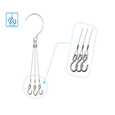 एडजस्टेबल फ्लावर पॉट हैंगिंग किट थ्री लेग्स प्लांट पॉट वायर सस्पेंशन किट