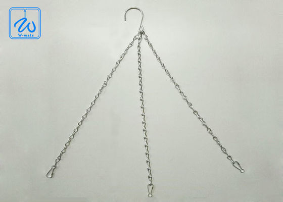 एडजस्टेबल फ्लावर पॉट हैंगिंग किट थ्री लेग्स प्लांट पॉट वायर सस्पेंशन किट