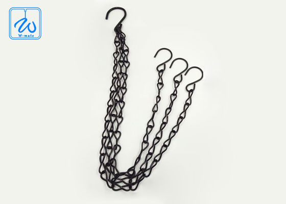 एडजस्टेबल फ्लावर पॉट हैंगिंग किट थ्री लेग्स प्लांट पॉट वायर सस्पेंशन किट