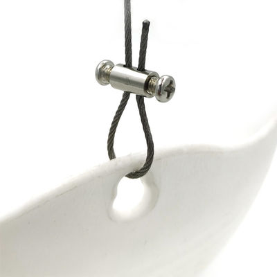 Stainless Steel Braided Wire Rope Loop And Terminal Galvanized Wire Rope With Snap Hook