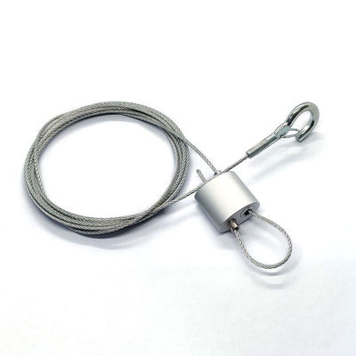 समायोज्य केबल साइन हैंगिंग सिस्टम वायर क्लिप दो तरफा केबल लूपिंग ग्रिपर लाइटिंग सस्पेंशन के लिए