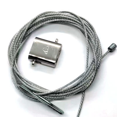 लूप के साथ केबल के लिए लाइटिंग पीतल एडजस्टेबल वायर रोप ग्रिप लॉक