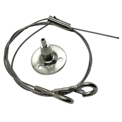 स्पॉट थोक स्टील लॉक निलंबन किट एकल क्लिप तार रस्सी लटकन दीपक केबल ग्रिपर