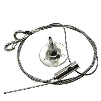 स्पॉट थोक स्टील लॉक निलंबन किट एकल क्लिप तार रस्सी लटकन दीपक केबल ग्रिपर