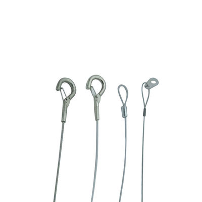 स्टील वायर रस्सी स्लिंग के साथ हुक प्रकाश प्रदर्शन और लटकाने के लिए