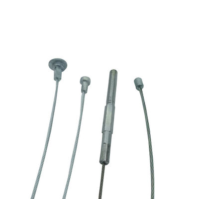 लटकती संरचना के लिए जस्ता सिर के साथ जस्ती 1.5 मिमी तार रस्सी