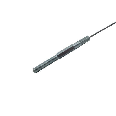 कस्टम 7x7 थ्रेडेड स्टड सिर सुरक्षा केबल के लिए जस्ती स्टील तार रस्सी