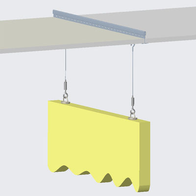 समायोज्य सर्पिल एंकर 1.5 मिमी तार रस्सी के साथ ध्वनिक पैनल लटकन प्रणाली
