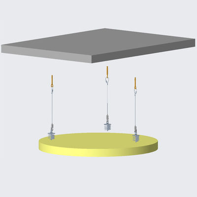 ध्वनि अवशोषक को समायोज्य तार किट के साथ जोड़ें, ध्वनिक छत निलंबन प्रणाली के लिए