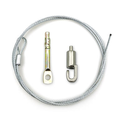 ध्वनि अवशोषक को समायोज्य तार किट के साथ जोड़ें, ध्वनिक छत निलंबन प्रणाली के लिए