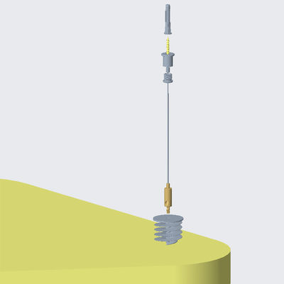 पैनल छत प्रणाली के लिए समायोज्य तार किट के साथ ध्वनि अवशोषक कनेक्ट करें