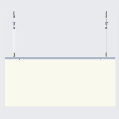 प्रभावी आर्द्रता प्रतिरोधी केबल निलंबन प्रणाली लचीला 7x7 ध्वनिक छत के लिए निर्माण