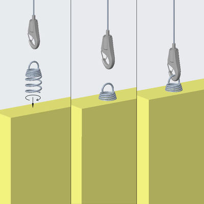 Customizable Stainless Steel Wire Ceiling Suspension System with Dual Cable Outlet