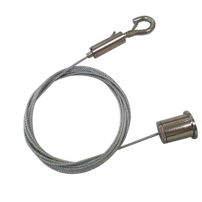 केबल सस्पेंशन किट छत घुड़सवार धातु केबल हुक ग्रिपर प्रणाली ध्वनि शमन पैनलों के लिए