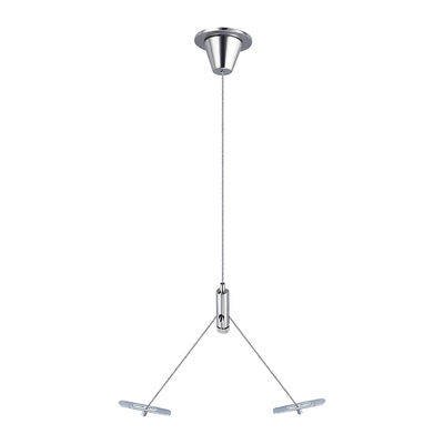 स्टेनलेस स्टील वाई-केबल किट प्रकाश निलंबन के लिए ग्रिपर के साथ