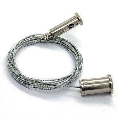 स्टेनलेस स्टील वाई-केबल किट प्रकाश निलंबन के लिए ग्रिपर के साथ