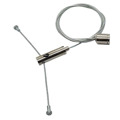 स्टेनलेस स्टील के सस्पेंडेड वायर सीलिंग लाइटिंग सिस्टम किट