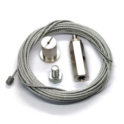 पैनल लाइट्स के लिए स्टेनलेस स्टील एलईडी लाइटिंग सस्पेंशन किट