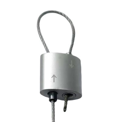 हैंगिंग सिस्टम और लाइटिंग के लिए 300N ब्रेक लोड के साथ स्टेनलेस स्टील डबल टाई केबल लूपिंग ग्रिपर