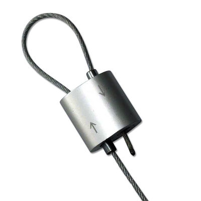 हैंगिंग सिस्टम और लाइटिंग के लिए 300N ब्रेक लोड के साथ स्टेनलेस स्टील डबल टाई केबल लूपिंग ग्रिपर