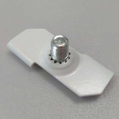 घुमावदार टी-बार केबल क्लिप निलंबन प्रणाली आसान स्थापना के लिए छेद के साथ छत ग्रिड क्लिप