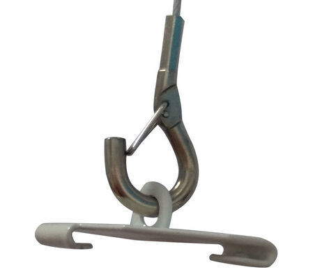 निर्माण सामग्री टी बार स्टील केबल क्लिप निलंबित छत टी ग्रिड