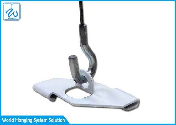 निर्माण सामग्री टी बार स्टील केबल क्लिप निलंबित छत टी ग्रिड
