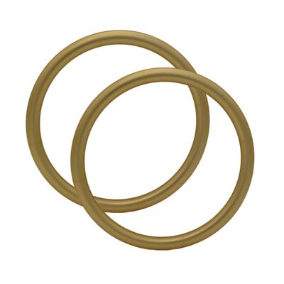 मैट गोल्ड एनोडाइजिंग फिनिश एल्यूमिनियम स्लिंग रिंग्स एडजस्टेबल