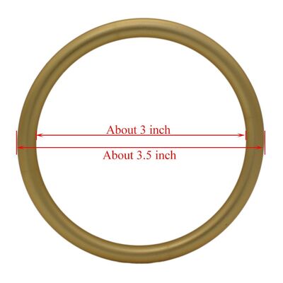 मैट गोल्ड एनोडाइजिंग फिनिश एल्यूमिनियम स्लिंग रिंग्स एडजस्टेबल