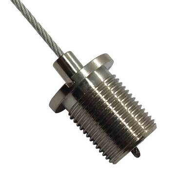 गुणवत्ता आश्वासन 18 मिमी फास्टन केबल क्लिप 90 डिग्री तार रस्सी ग्रिपर आउटडोर उपयोग के लिए