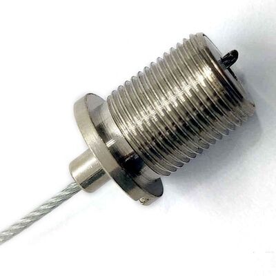 लाइटिंग एक्सेसरीज़ के लिए क्विक कॉपर लिंकर मेल थ्रेडेड केबल ग्रिपर टूल पीतल सामग्री वायर रोप क्लिप